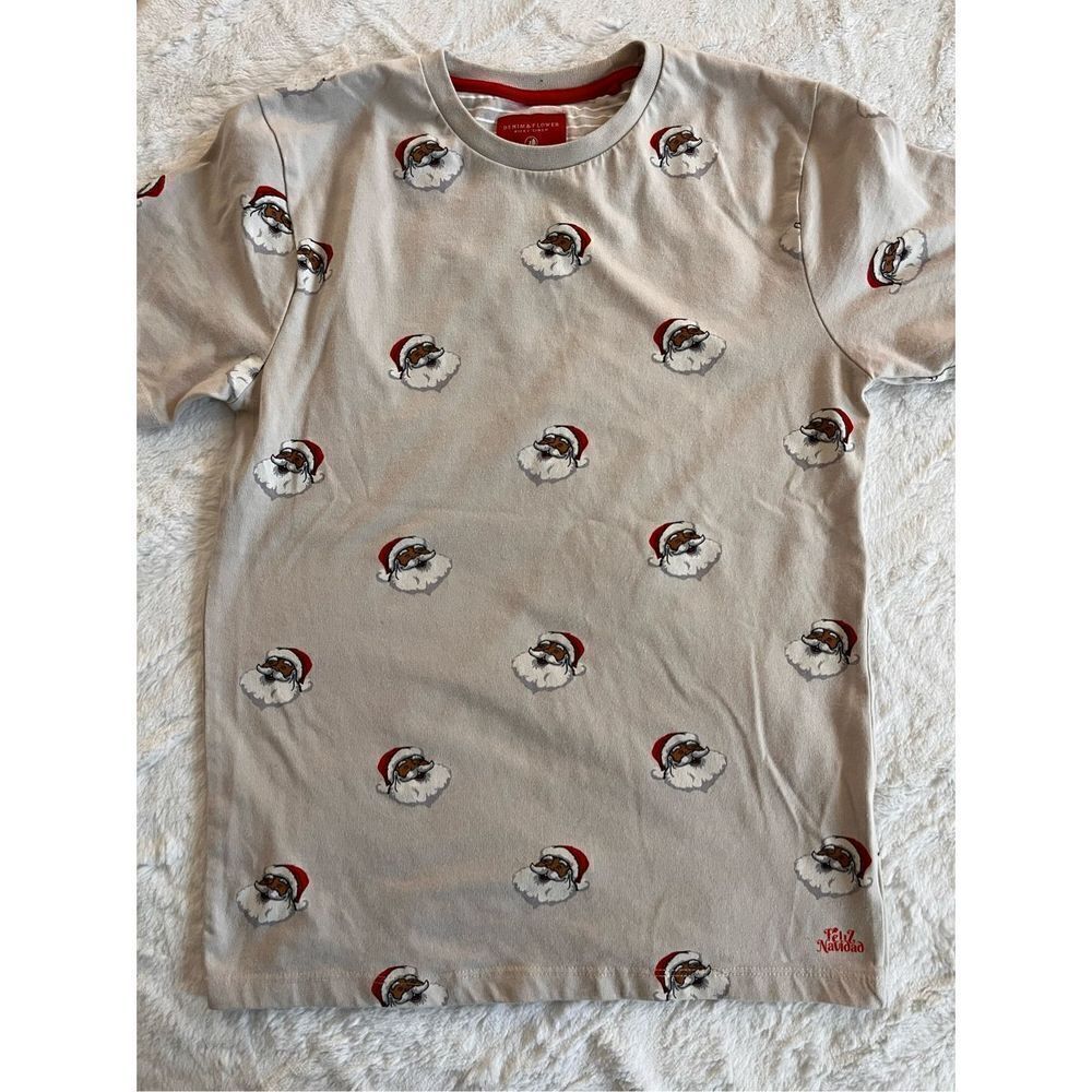 Denim & Flower Santa Shirt 11/12